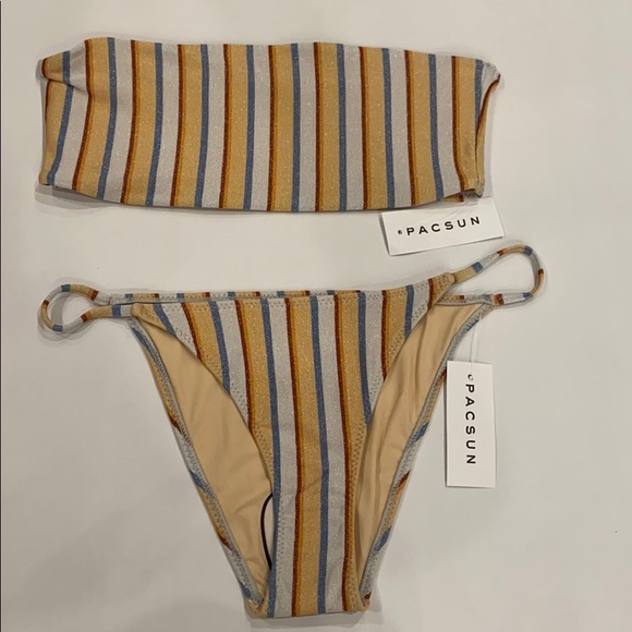 la hearts babe bandeau bikini top